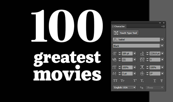 100 Greatest Movie Characters, Movies