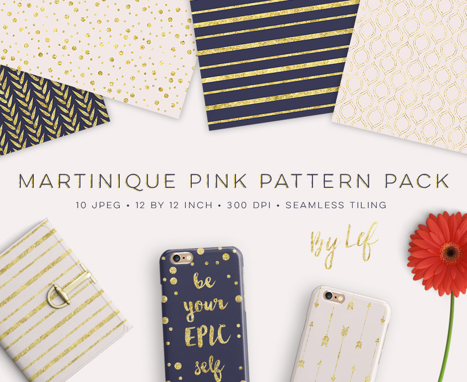 Martinique Pink Pattern Pack