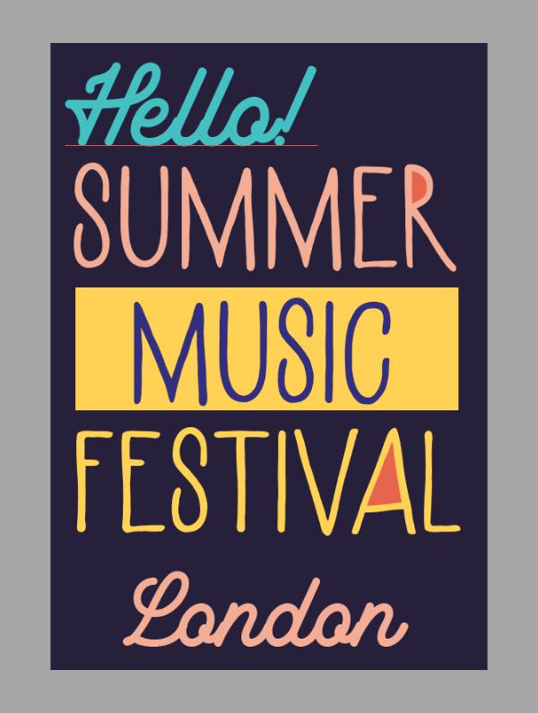  Summer Music Festival Poster