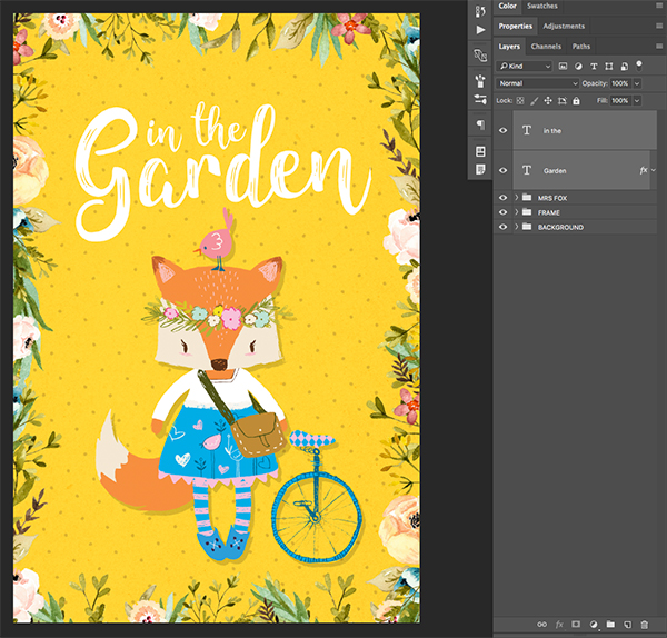 Mrs. Fox in the Garden