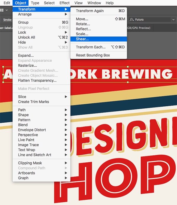 Designer Hops Beer Poster