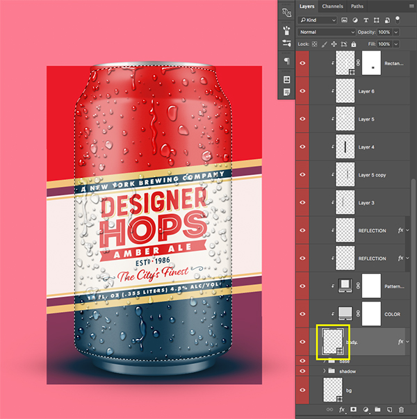 Designer Hops Beer Poster