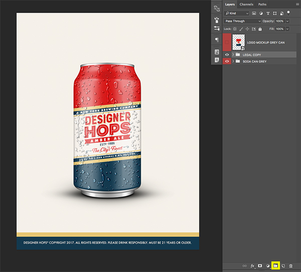 Designer Hops Beer Poster