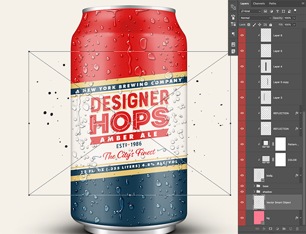 Designer Hops Beer Poster