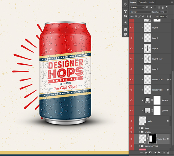 Designer Hops Beer Poster