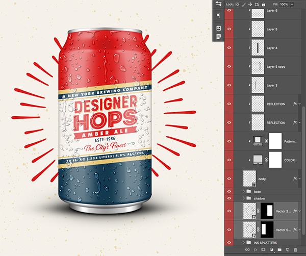 Designer Hops Beer Poster