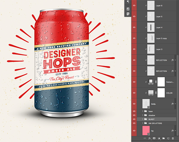 Designer Hops Beer Poster