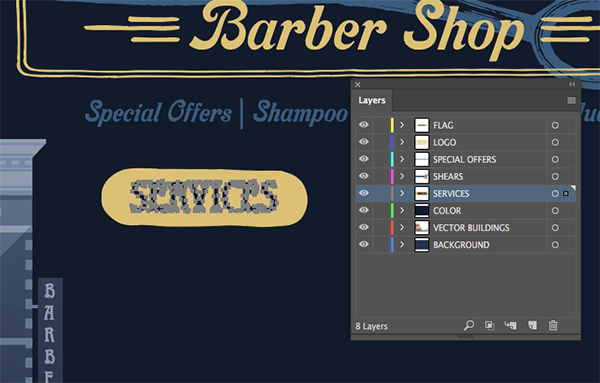 Blades of Gold Barber Shop Flyer