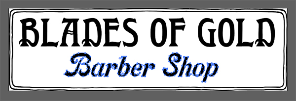 Blades of Gold Barber Shop Flyer