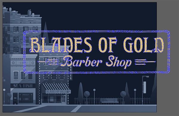 Blades of Gold Barber Shop Flyer