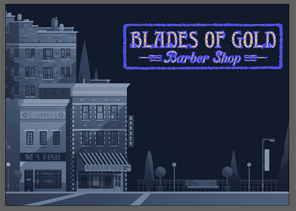 Blades of Gold Barber Shop Flyer