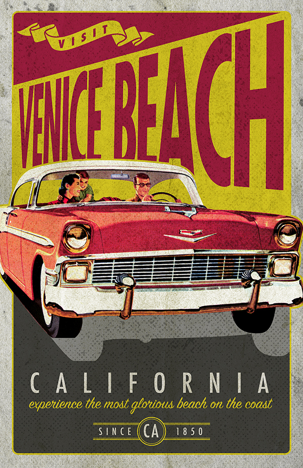 Vintage Car Poster