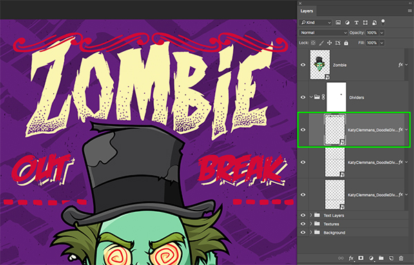 Zombie Party Invitation Design