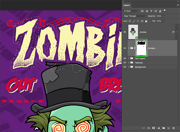 Zombie Party Invitation Design