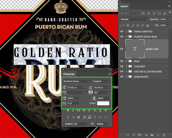 Golden Ratio Rum Design