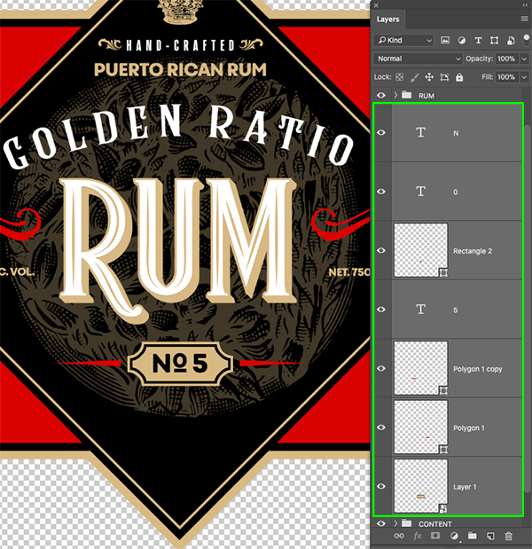 Golden Ratio Rum Design