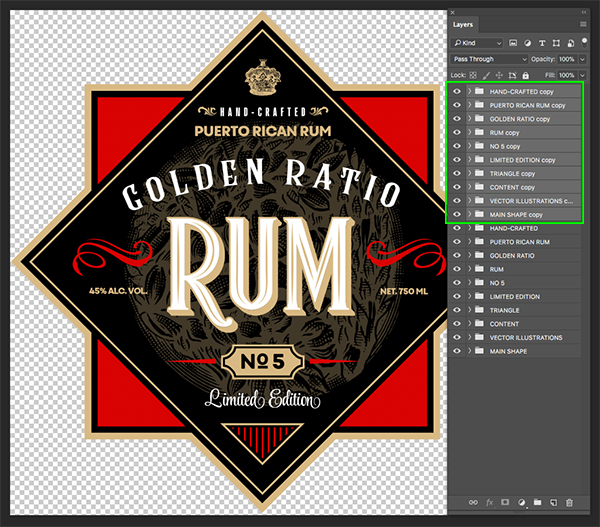 Golden Ratio Rum Design