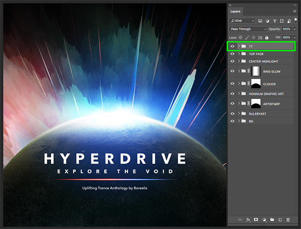 Hyperdrive Album Cover Design
