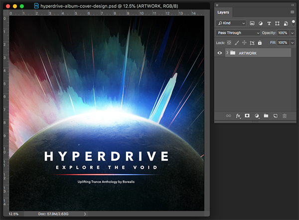 Hyperdrive Album Cover Design