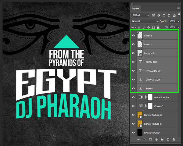 Egyptian Gig Poster Design