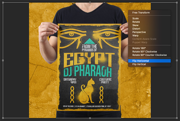 Egyptian Gig Poster Design