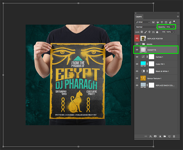 Egyptian Gig Poster Design