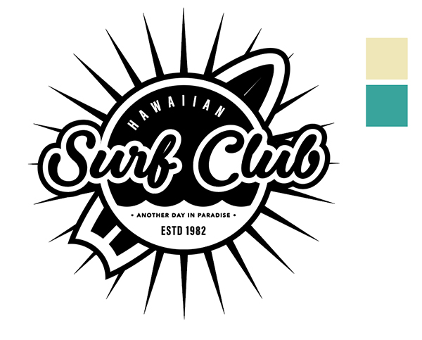 Hawaiian Surf Club Brand Design