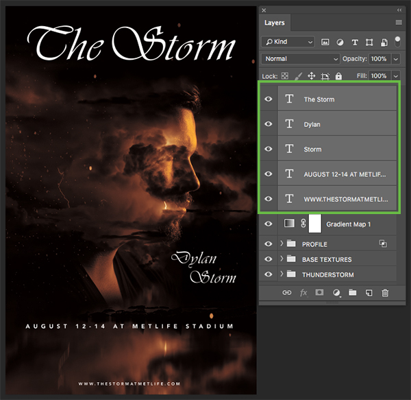 The Storm Concert Poster Design