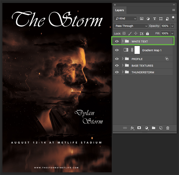 The Storm Concert Poster Design