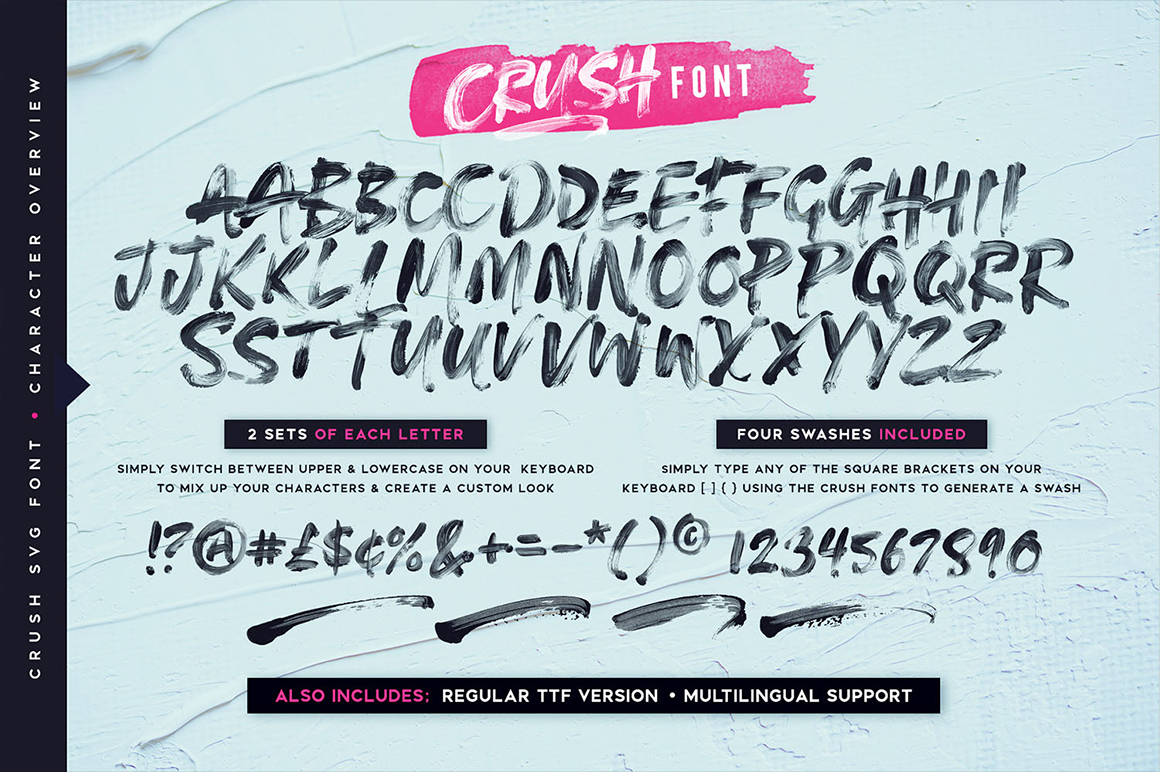 Crush SVG Font