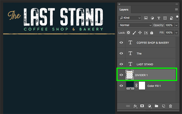 The Last Stand Menu Design