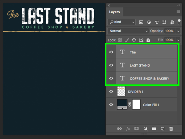 The Last Stand Menu Design