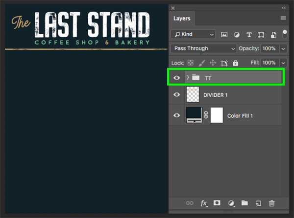 The Last Stand Menu Design