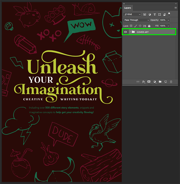 Unleash Your Imagination Book Cover Design