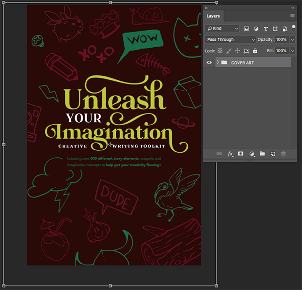 Unleash Your Imagination Book Cover Design