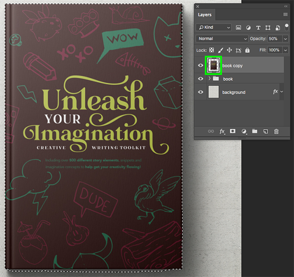 Unleash Your Imagination Book Cover Design