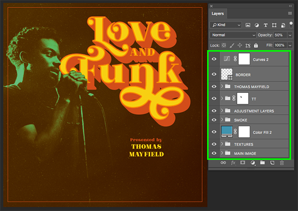 Love And Funk Album Cover Design