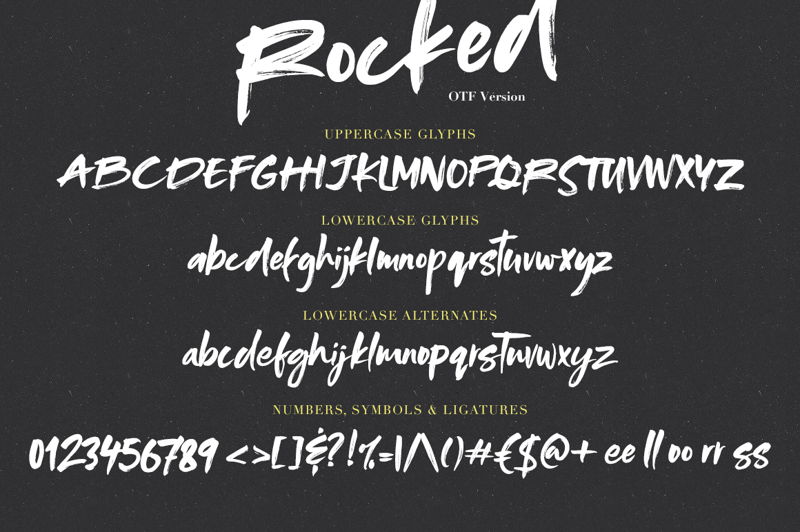 Rocked SVG Font - Design Cuts