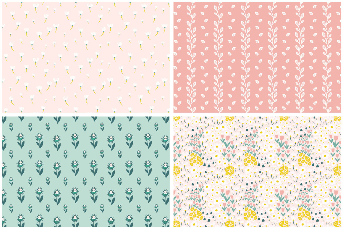 Spring Flowers Pattern Collection