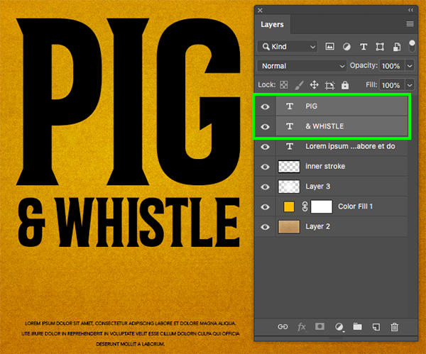 Pig and Whistle Packaging Design