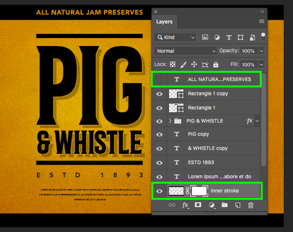 Pig and Whistle Packaging Design