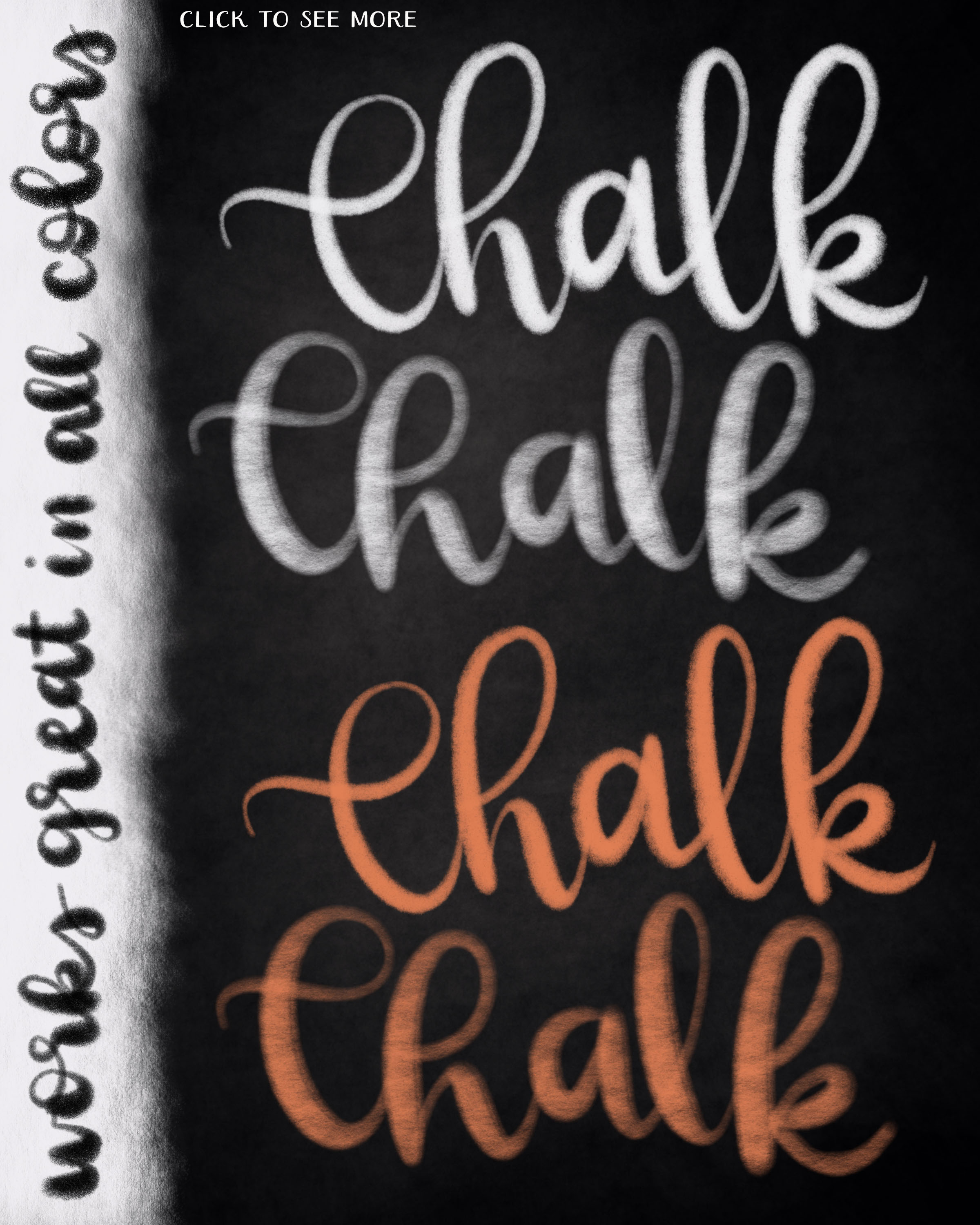 5 Chalk Lettering Procreate Brushes