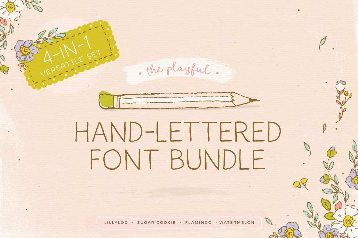 The Playful Hand-Lettered Font Bundle