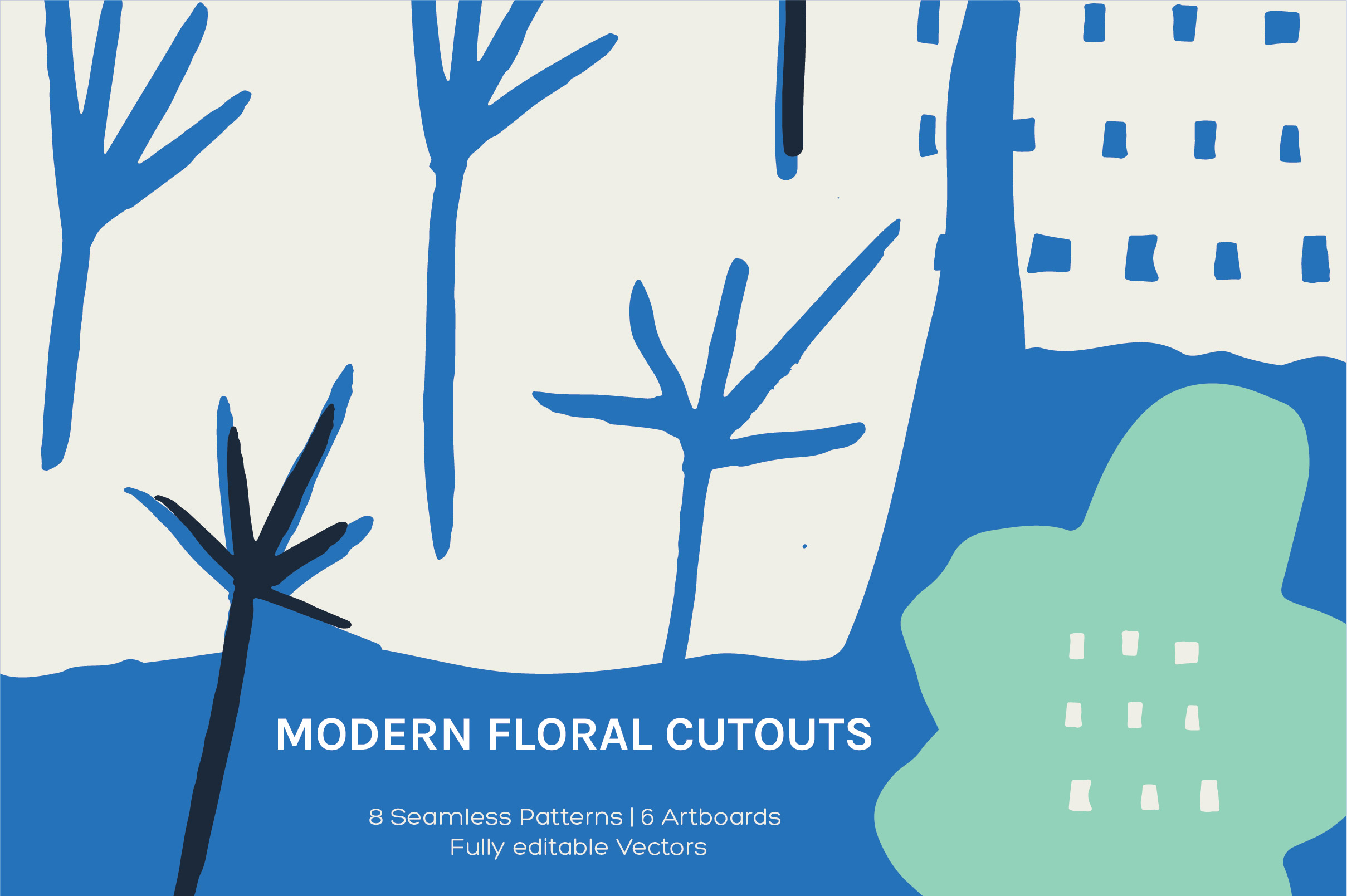 Modern Floral Cutouts