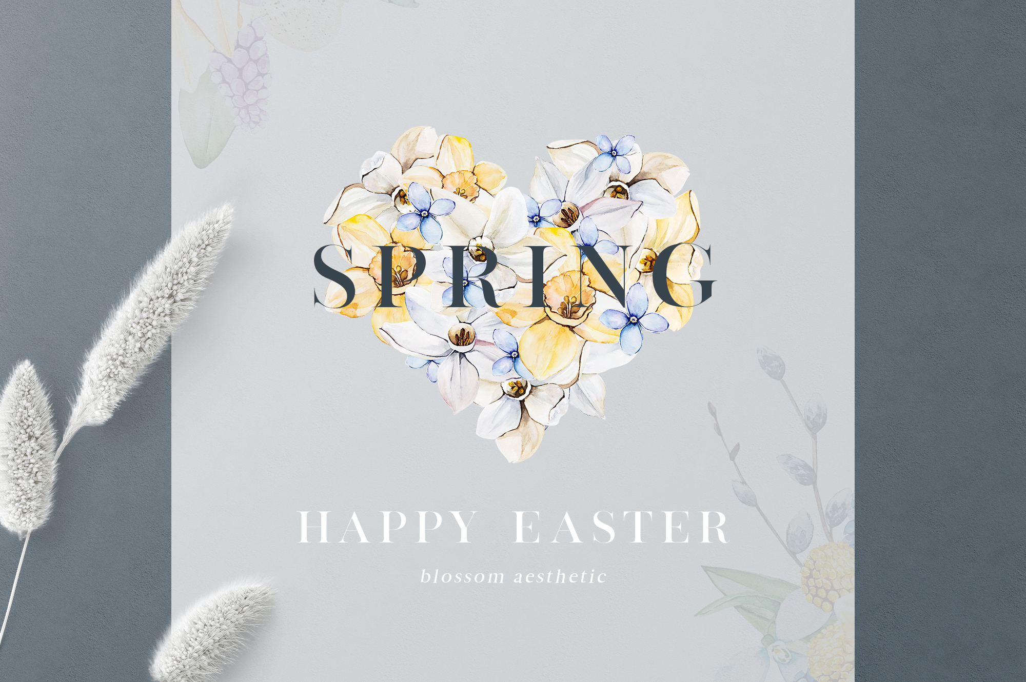 Sweet Easter - Spring Watercolor Set