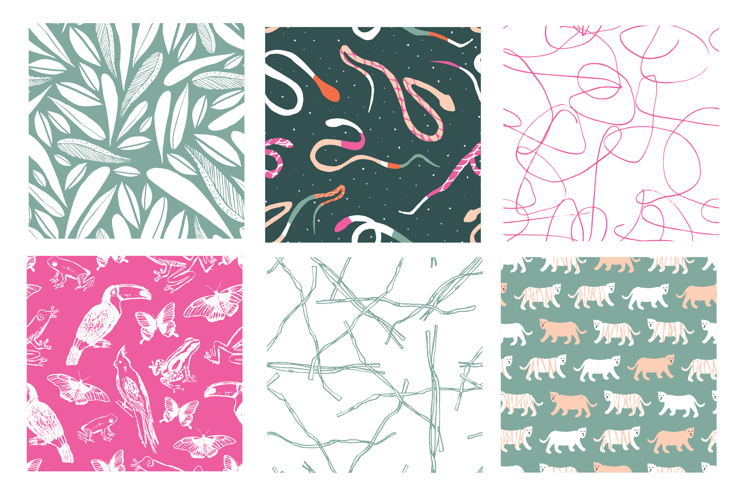 Tropic Jungle Art Boards And Patterns