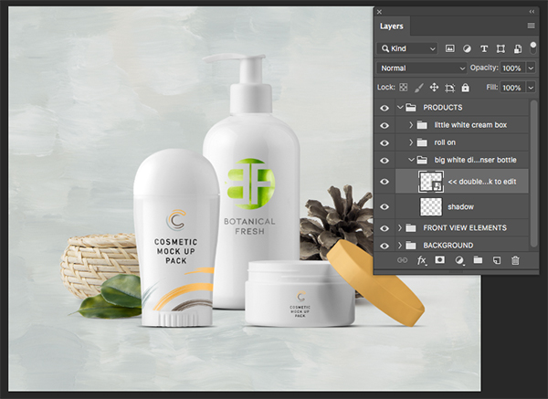 Botanical Fresh Cosmetic Packaging Design