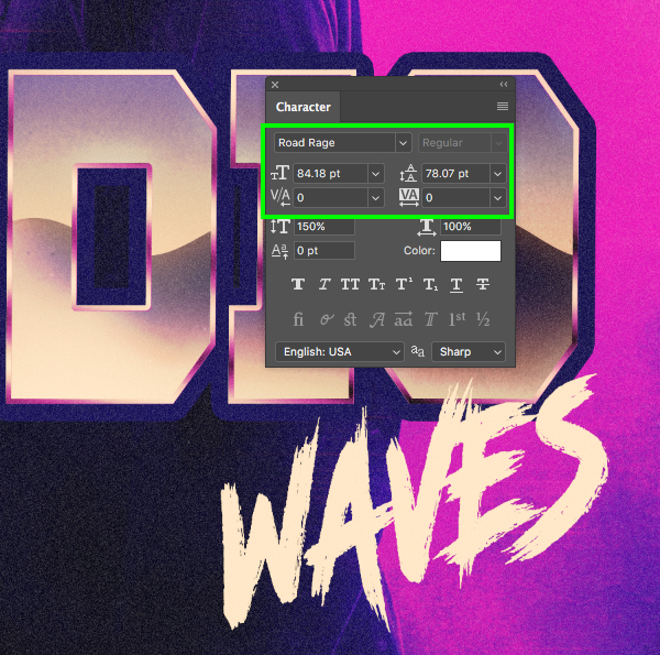 Radio Waves Retro Poster Design