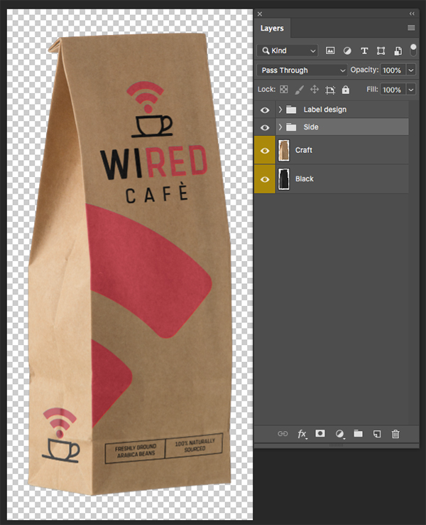 Wired Cafe Branded Packaging Design