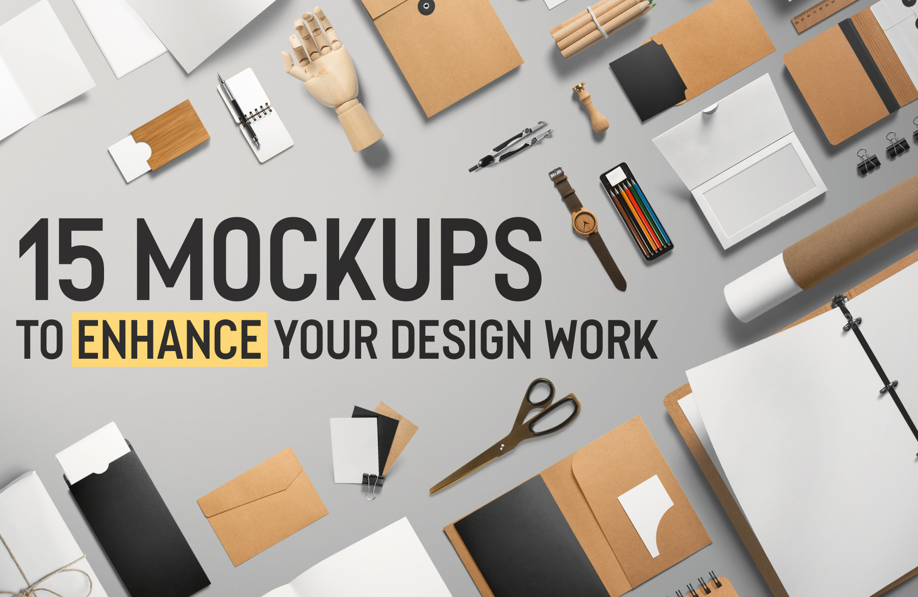 15 Mockups to Enhance your Design Work - Design Cuts